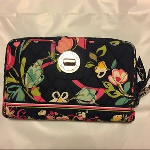 Vera Bradley Turnlock Ribbons Wristlet